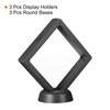 PATIKIL 3.5" x 3.5" 3D Floating Display Case, 3 Pack