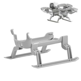 Silkwish Height Extension Landing Gear for DJI Neo - Drone Protector Accessories - Foldable Landing Gear Adjustable Landing Gear, Robust ABS Material & Protection Against Ground Contact (Grey)