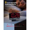 Odokee Digital Alarm Clocks for Bedrooms: Large Bold Number 5