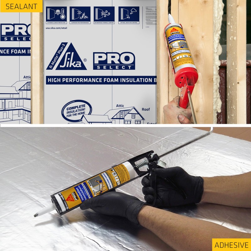 Sikaflex Insulation Sealant & Adhesive, Dark Bronze, Flashing Sealant, Bonds