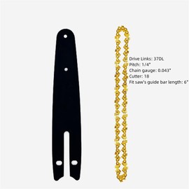 EdvenA 6Inch Mini Steel Chainsaw Chains Electric Chainsaws Accessory Guide Plate Chains Replacement Mini Chainsaw Chains (Color : 2pcs 6-inch Chain, Size : A)
