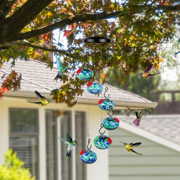 Unbranded Hummingbird Water Feeder Wind Chime Shaped WaterS Feeder Hang