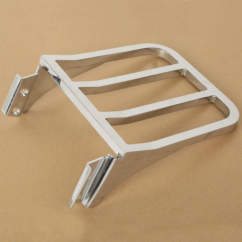 TCT-MT Motorcycle Chrome Sissy Bar Backrest Luggage Rack Rear Carrier