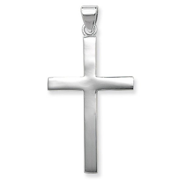 Sterling Silver Extra Large Plain Cross Pendant On A 16