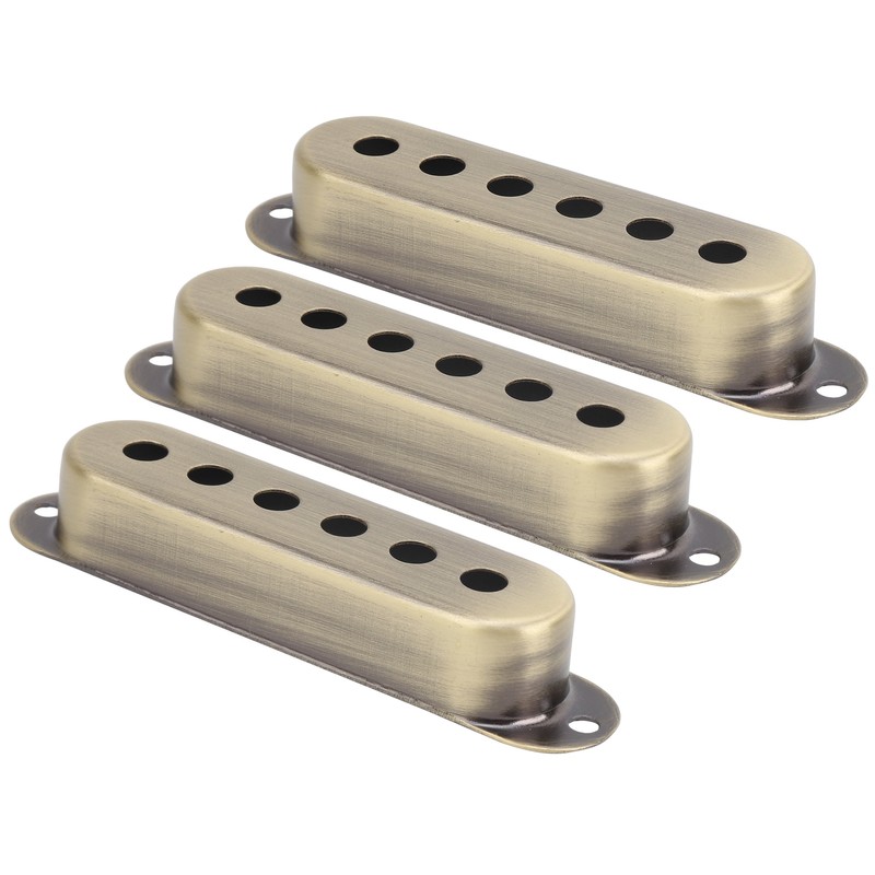 3Pcs Single Pickup Cover Brass 48mm/50mm/52mm Musical Instrument Accessories for
