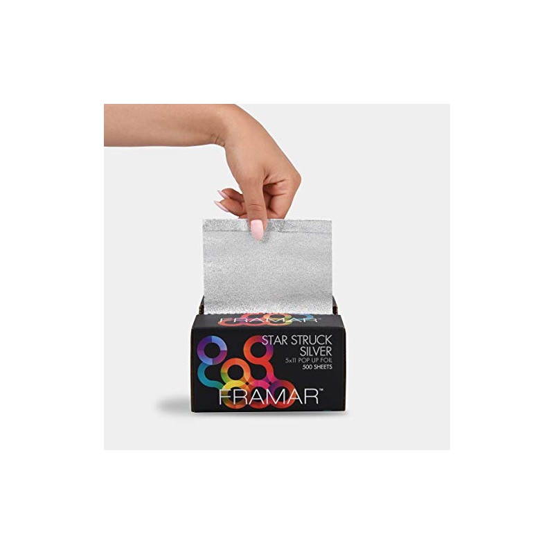 Framar Star Struck Silver Pop Up Hair Foil, hoja de