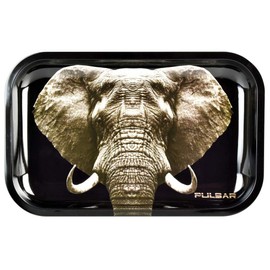Pulsar Vaporizers Pulsar Metal Rolling Tray - Wise Elephant 11 x 7