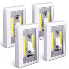VIBELITE Closet Light Battery Operated Switch Light Tap Light Touch Push Night Lights