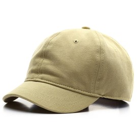 talajee Short Brim Unconstructed Soft Cotton Plain Baseball Cap Adjustable Washed Low Profile Dad Hat for Men Women (US, Alpha, One Size, Khaki)
