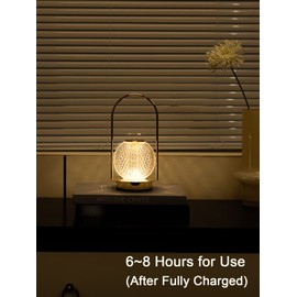 HEQET Cordless Lamp Crystal Battery Operated Lamp,Night Light for Livingroom, Bedroom,Kidsroom,Outdoor,Restaurant,Nightstand, Wireless Rechargeable Dimmable