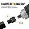 Mr.wintek 3/4" F to 1" M Impact Socket Adapter, Cr-Mo