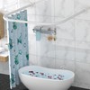 Tanxih U Shower Curtain Rod Adjustable Stainless Steel U Shaped