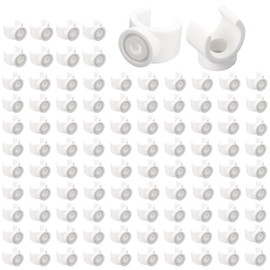 3/4 Inch PEX Pipe Clamps, 100 Pcs PVC Pipe Holder, Plastic Pipe Clamps Tools U Hook, Pipe Clamps for Fixing PVC Water Pipes & Tubing Hoses Hangers Clips Holder Support Bracket Socket, White
