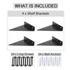 OVOV Triangle Shelf Brackets 3 inch 4 Pack Heavy Duty