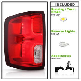 KEEKPO - For 2016-2018 Chevy Silverado 1500 High Country | LTZ Factory LED Type Tail Light Brake Lamp Left Driver Side