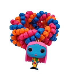 Blacklight Sally with her Basket Fishtail Kandi Cuff