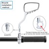 TOPCABIN 1 Pair Bicycle Mirror,Big View Bike Rear View Mirror