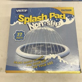 VISTOP Non-Slip Splash Pad for Kids and Dog Thicken Sprinkler Pool Summer Out...