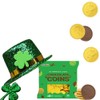 St. Patrick's Day 25 Chocolate Coins Gold Shamrock Coins Foils,