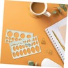 STOBOK 2pcs Geometric Ruler Ellipse Template Circle Stencil Stencils for