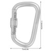 High Load Bearing Master Lock Outdoor Screwgate D shaped Carabiner