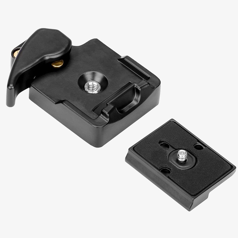 Koolehaoda Camera Quick Release Plate Clamp Adapter with 1/4"-3/8" Screw