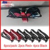 glasses、spectacles，eyeglasses，sunglasses Holder Clips 6Pack Car Glasses Sunglasses Eyeglass Ticket Card