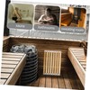 BIUDECO Bamboo Mat Sauna Seat Spa Bench Insulation and Comfort