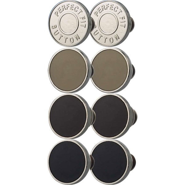 Perfect Fit Men's Button Deluxe Set Of 8