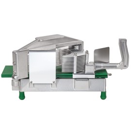 Restaurantware Met Lux 3/16 Inch Tomato Slicer 1 With Slide Board Tomato Wedge Slicer - Stainless Steel Blades With Handle Aluminum Commercial Tomato Slicer Heavy Duty For Kitchen