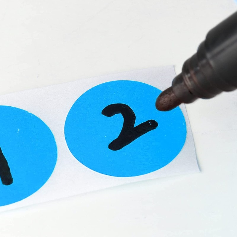 SHYGO® 1“ Blue Circle Dot Stickers Color Coding Labels, 1000PCS