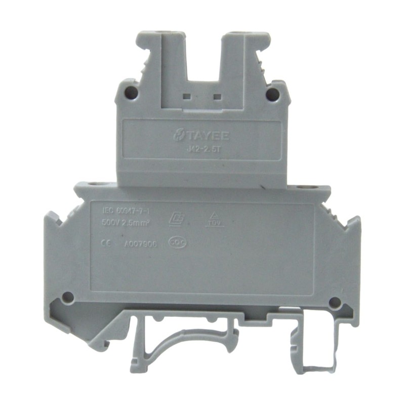 10PCS J42-2.5T DIN Rail Terminal Block Connector Kit with Nylon