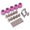Plasma Cutter Nozzle Electrode Ceramic Cap Spacer Wear Parts Set
