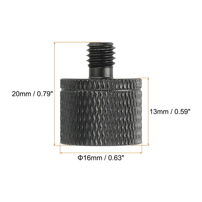 sourcing map Microphone Stand Adapter 3/8 Female to M6 Male