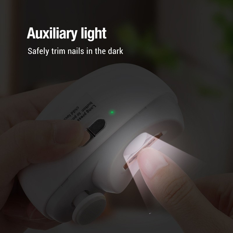 Electric Nail Clipper Multifunctional Fingernail Trimmer Automatic Nail Polisher for