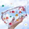ZMZZ Cute makeup bag, transparent portable makeup bag, waterproof toiletries