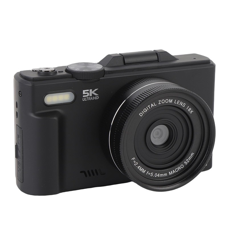 5K Digital Camera 75MP - 3" Flip Screen WiFi Vlogging