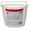 L.T. Williams 1019 Peg Round White Basket