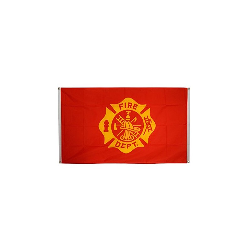 Flaggenfritze® US Fire Department Balcony Flag 90 x 150 cm