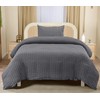 Utopia Bedding Seersucker Duvet Cover - Single Duvet Cover Set