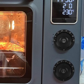 YARNOW Thermostat Switch Burner Switch Controller Fryer Gas Stove Knobs Stovetop Ovens Oven Stove Knob Oven Control Knob Rotating Switch for Stove Replacement Oven Knobs Plastic Black