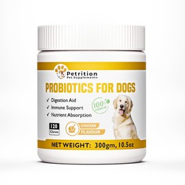 Petrition Probiotic Chews for Dogs - 120 Chews Chicken Flavour, Immune Support