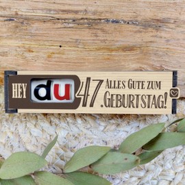 Generisch 47 Geburtstag - Schokoriegel Geschenkbox inkl. Duplo - 47 Geburtstag Deko, Geschenkideen zum 47 Geburtstag, 47 Geburtstag Frauen, 47 Geburtstag Männer, 47 Geburtstag Geschenk