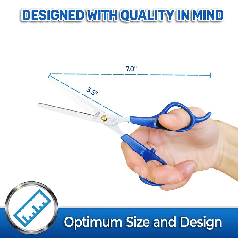 PET MAGASIN Pet Thinning Shears - Professional Thinning Scissors with