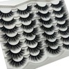 VOCOAK Mink Lashes Wispy Fluffy Cat Eye Strip Lashes Pack