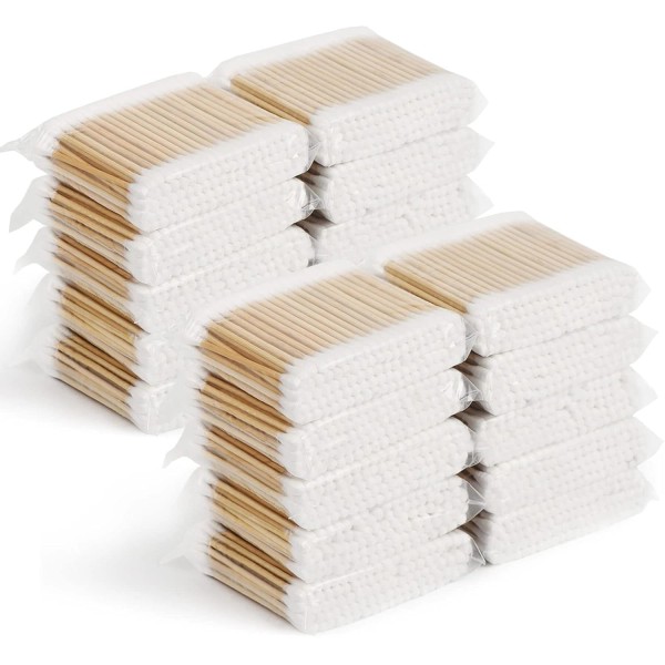 Simetufy Cotton Swabs 2000ct(20 Pack),Double-T