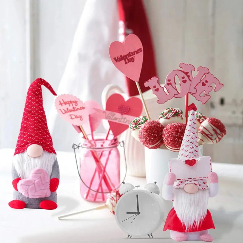2pzs Gnomos Para Decoración Del Día De San Valentín Regalo