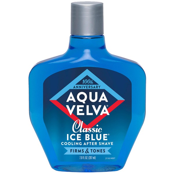 Aqua Velva Cooling After Shave, Classic Ice Blue 7 oz (Pack of 2)
