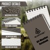 GLORYFIRE Waterproof Notebook Tactical All-Weather Spiral Memo Paper Notepad with