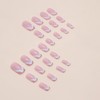 Press On Nails Short Ballet, Cute Design Fake Nails, Beautiful